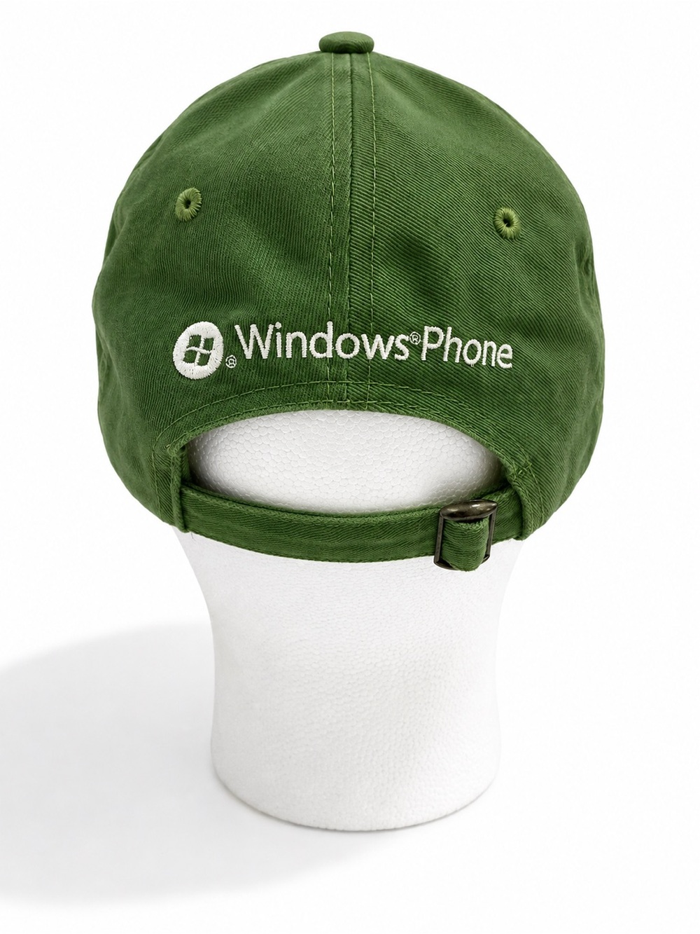 Microsoft Windows Phone Employee Hat Green Tech Y2K Dad Cap Rare